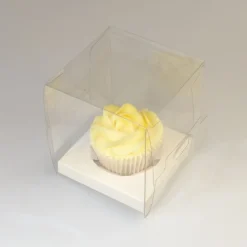 House of Marie HoM Cupcake Doosje 1 Transparant (incl. tray) 20st.