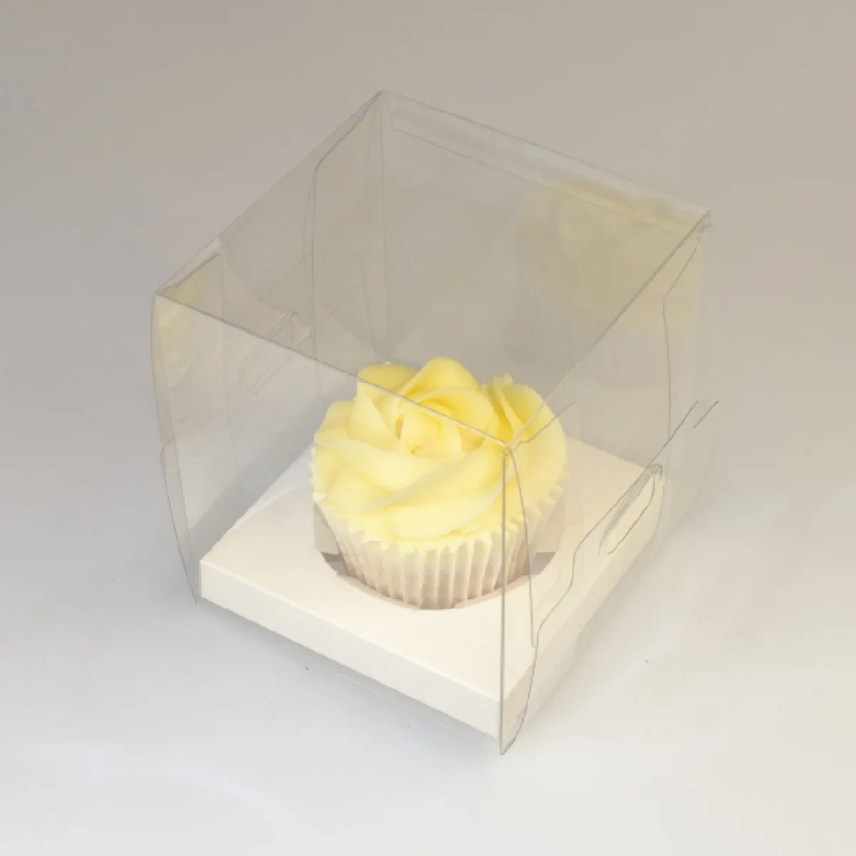 House of Marie HoM Cupcake Doosje 1 Transparant (incl. tray) 20st.