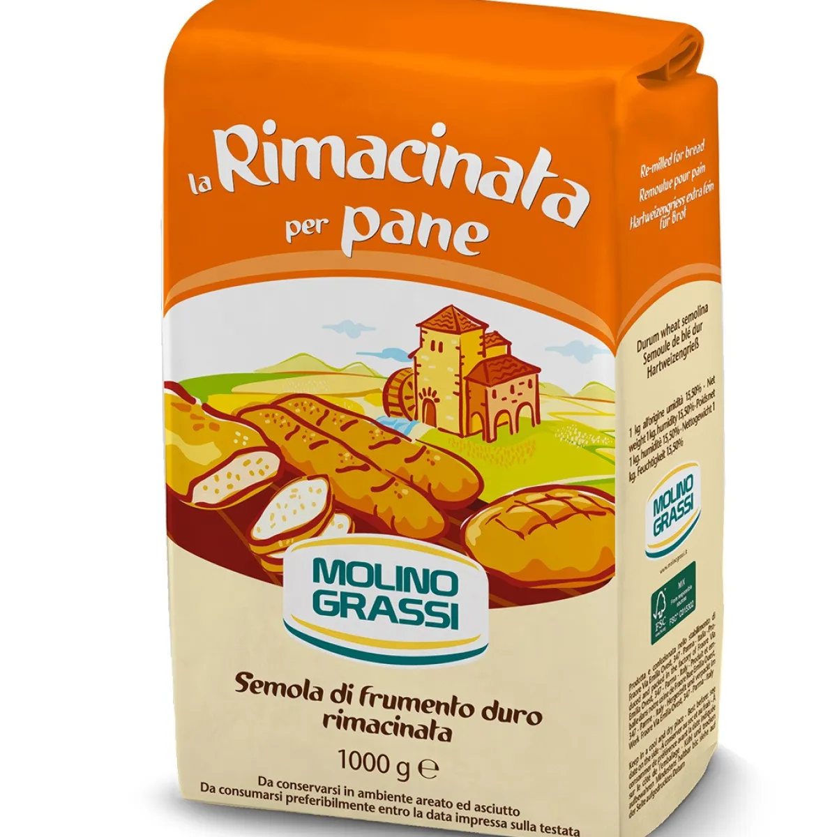 Molino Grassi Italiaanse Bloem Semola Rimacinata 1kg Best