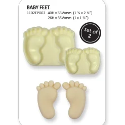JEM Pop it uitsteker/mal Baby feet (baby voetjes) set/2 Online