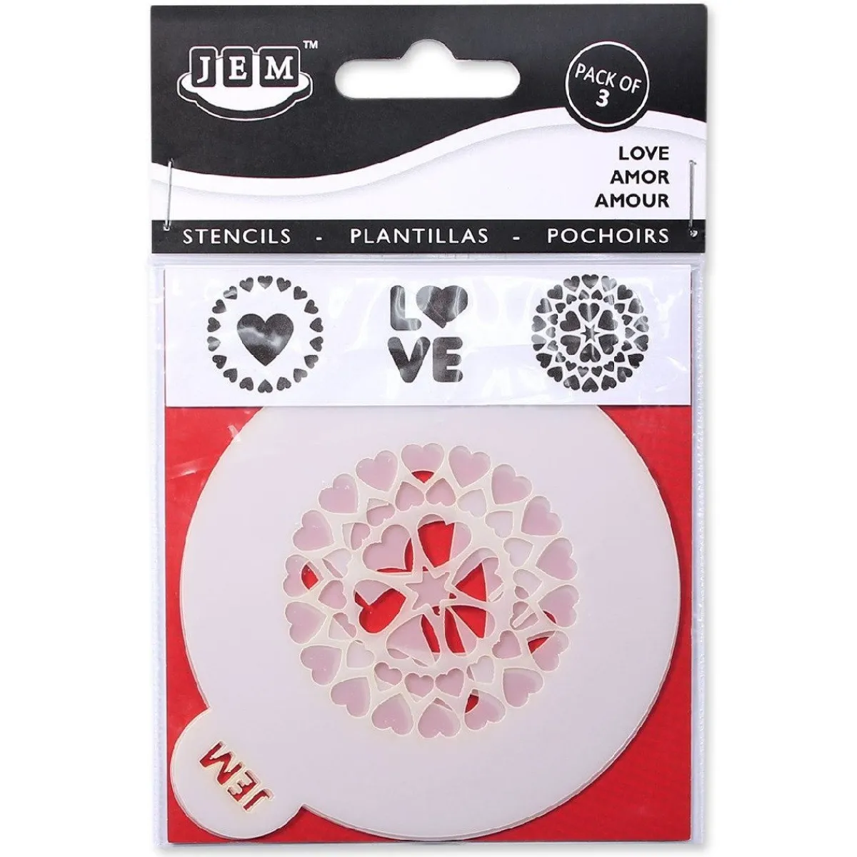 JEM Sjabloon Love Set/3 Clearance