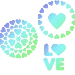 JEM Sjabloon Love Set/3 Clearance