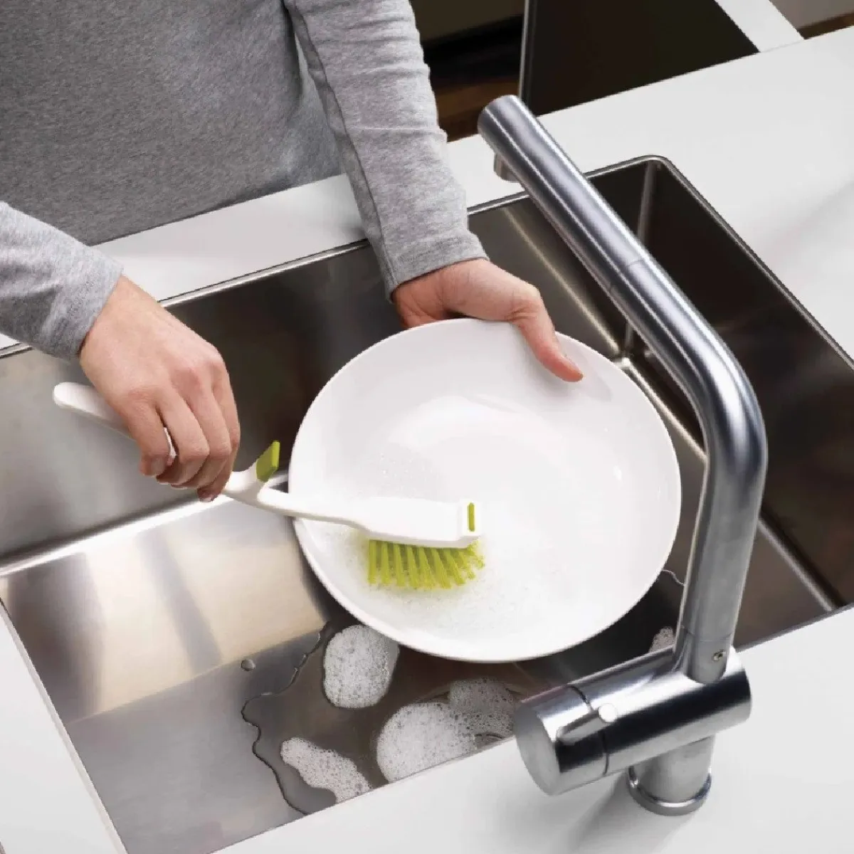 Joseph Joseph Afwasborstel met Gootsteensteun Grijs Clearance
