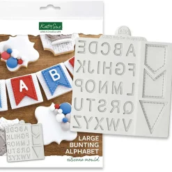 Katy Sue Mold Alfabet met Vlaggen Clearance