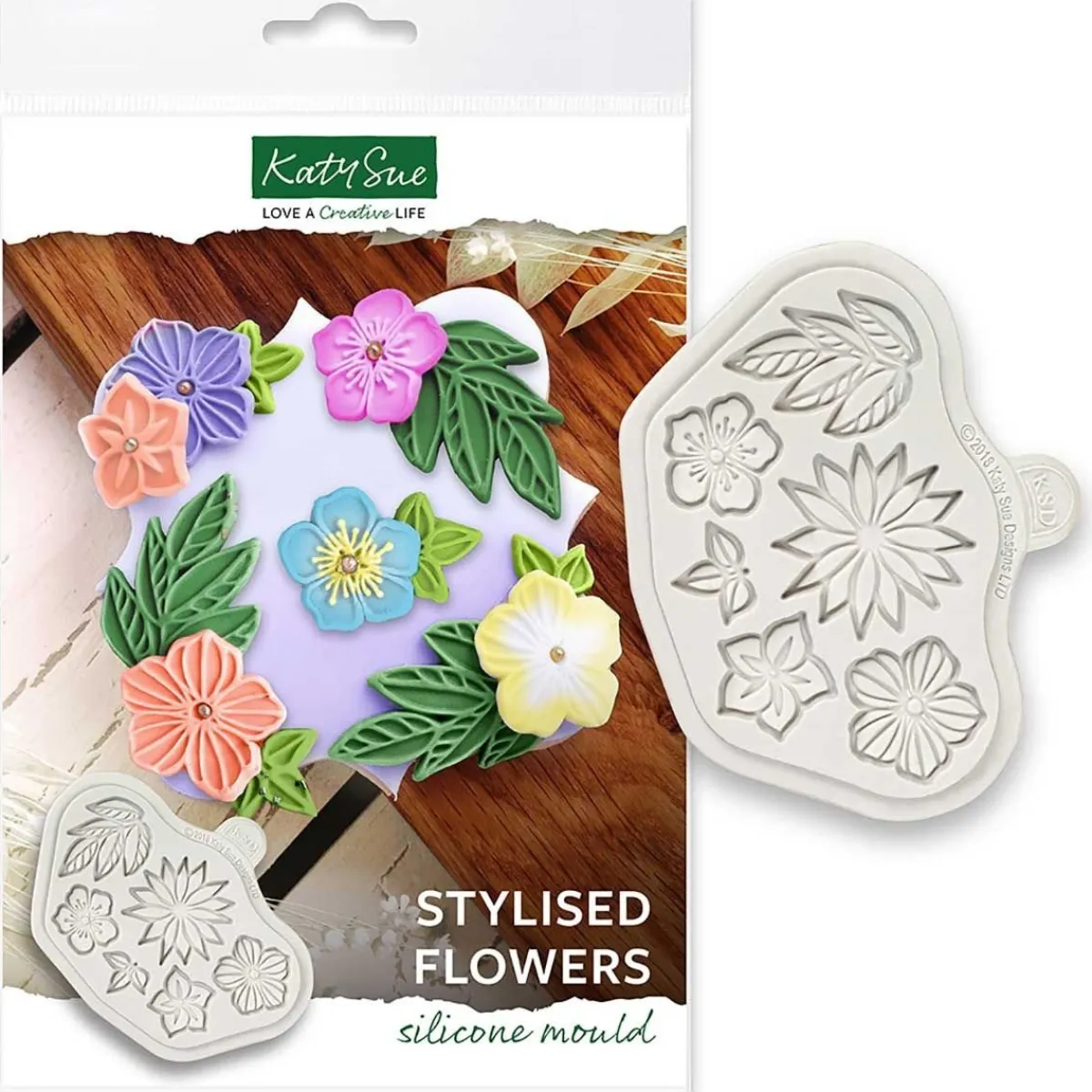 Katy Sue Mold Bloemen en Bladeren Hot