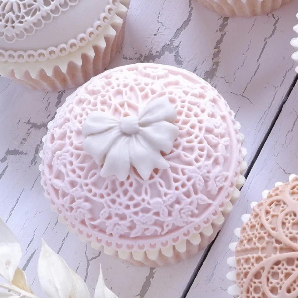 Katy Sue Mold Floral Lace Cupcake Hot