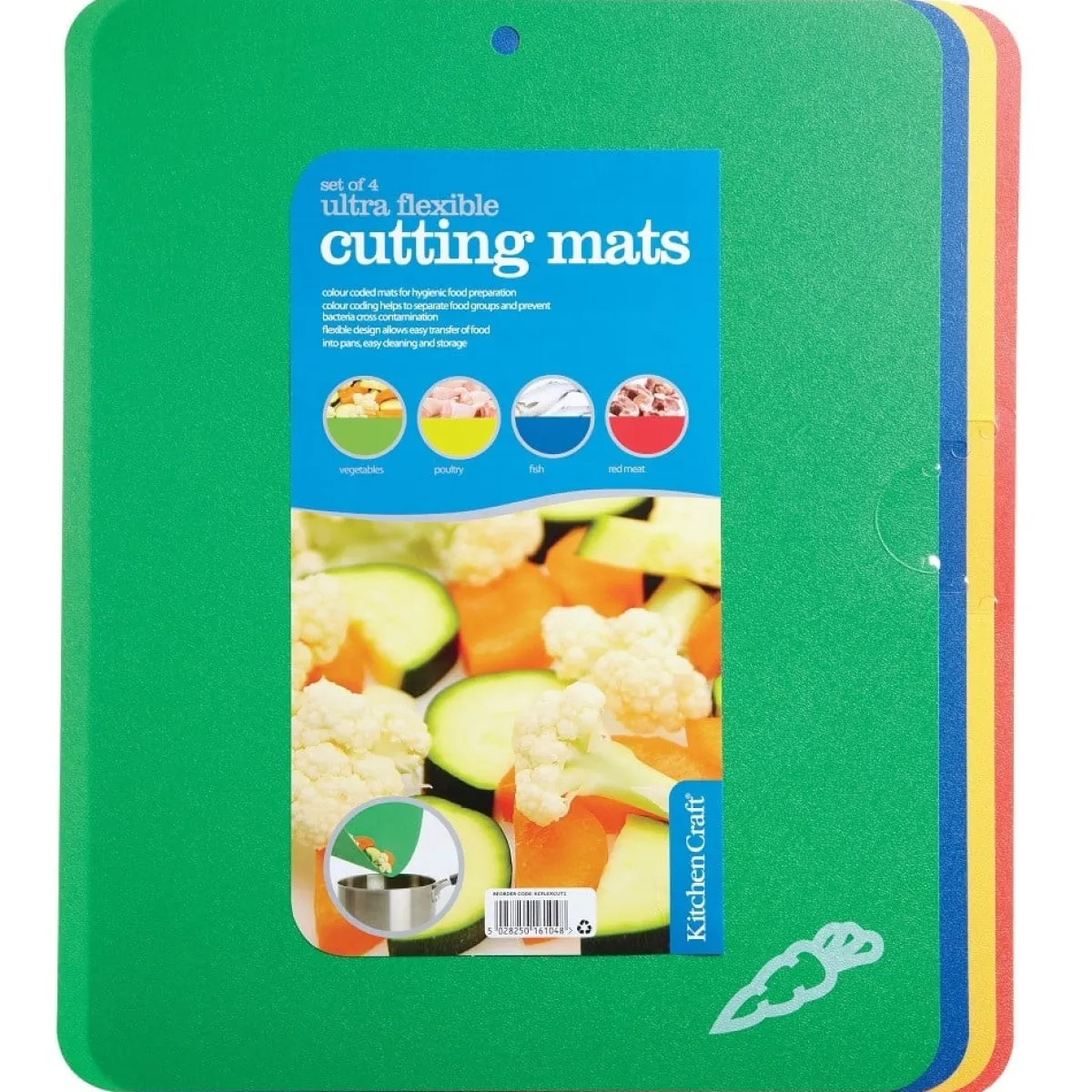 Kitchen Craft Flexibele Snijplank Set/4 New