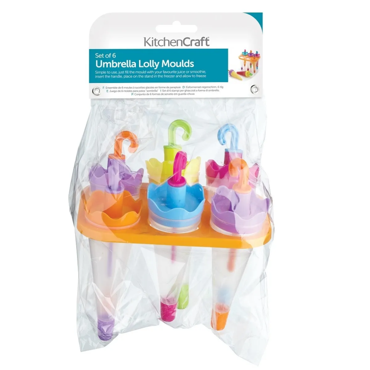 Kitchen Craft IJsvormpjes Paraplu voor 6 IJsjes Discount