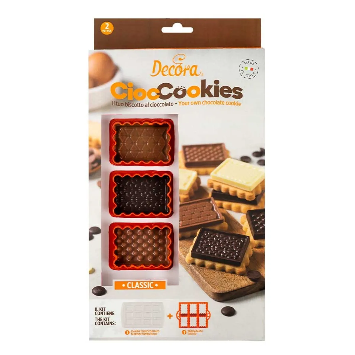 Decora Koekjes Uitsteker Set Chocolade Biscuits 2-delig Sale