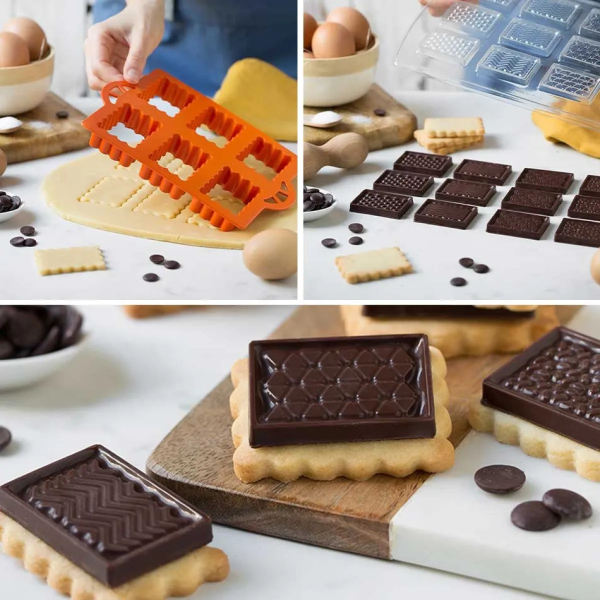 Decora Koekjes Uitsteker Set Chocolade Biscuits 2-delig Sale