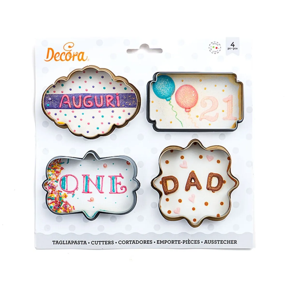 Decora Koekjes Uitsteker Set Frames 4-delig Discount