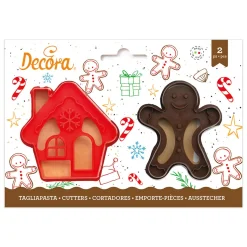 Decora Koekjes Uitstekerset Gingerbread & Huisje