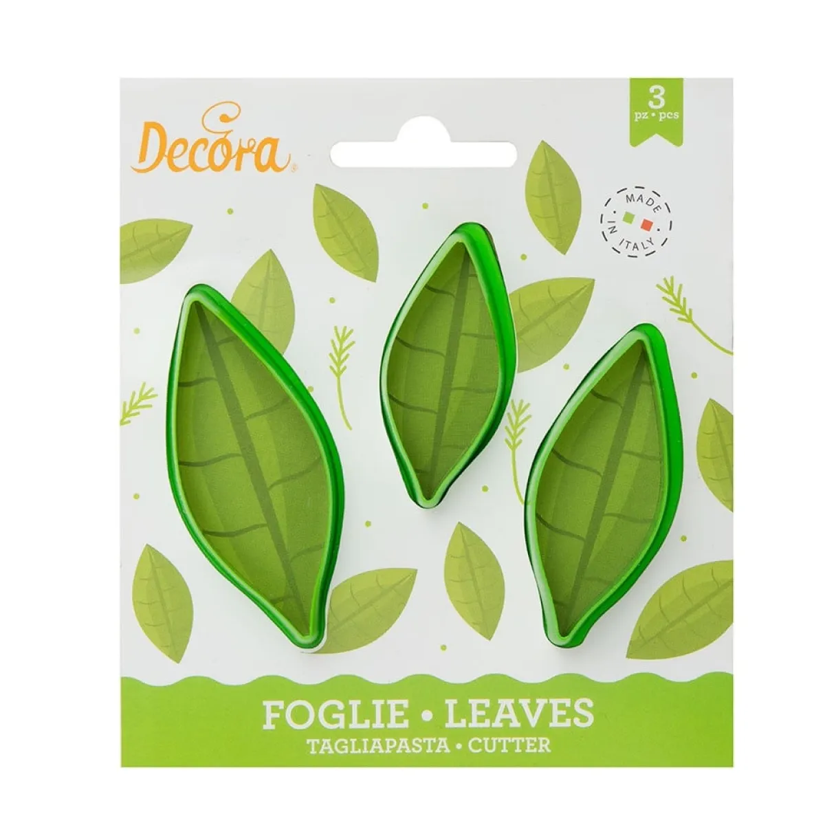 Decora Koekjes Uitstekerset Lange Bladeren 3st. New