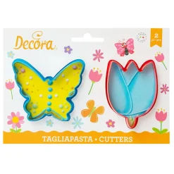 Decora Koekjes Uitsteker Tulp en Vlinder** New