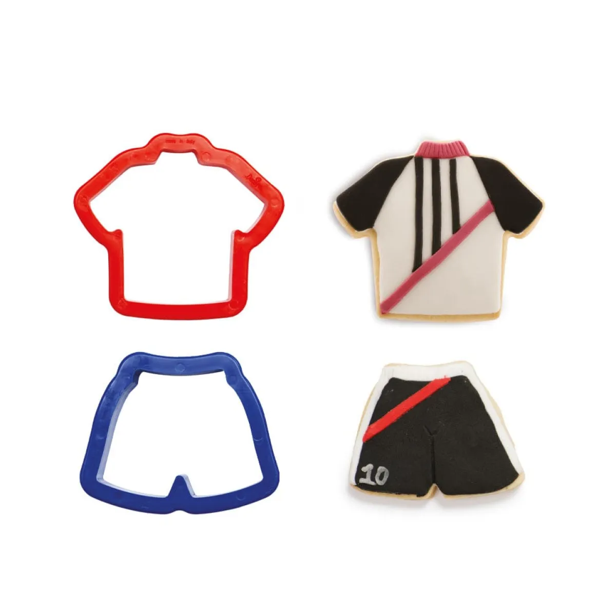 Decora Koekjes Uitsteker Voetbalshirt en -broekje Hot