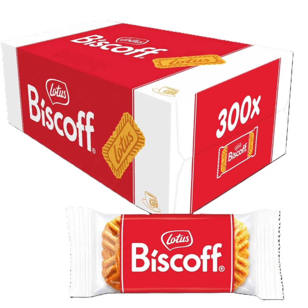 Lotus Biscoff Speculoos Koekjes 300st (per stuk verpakt) Discount