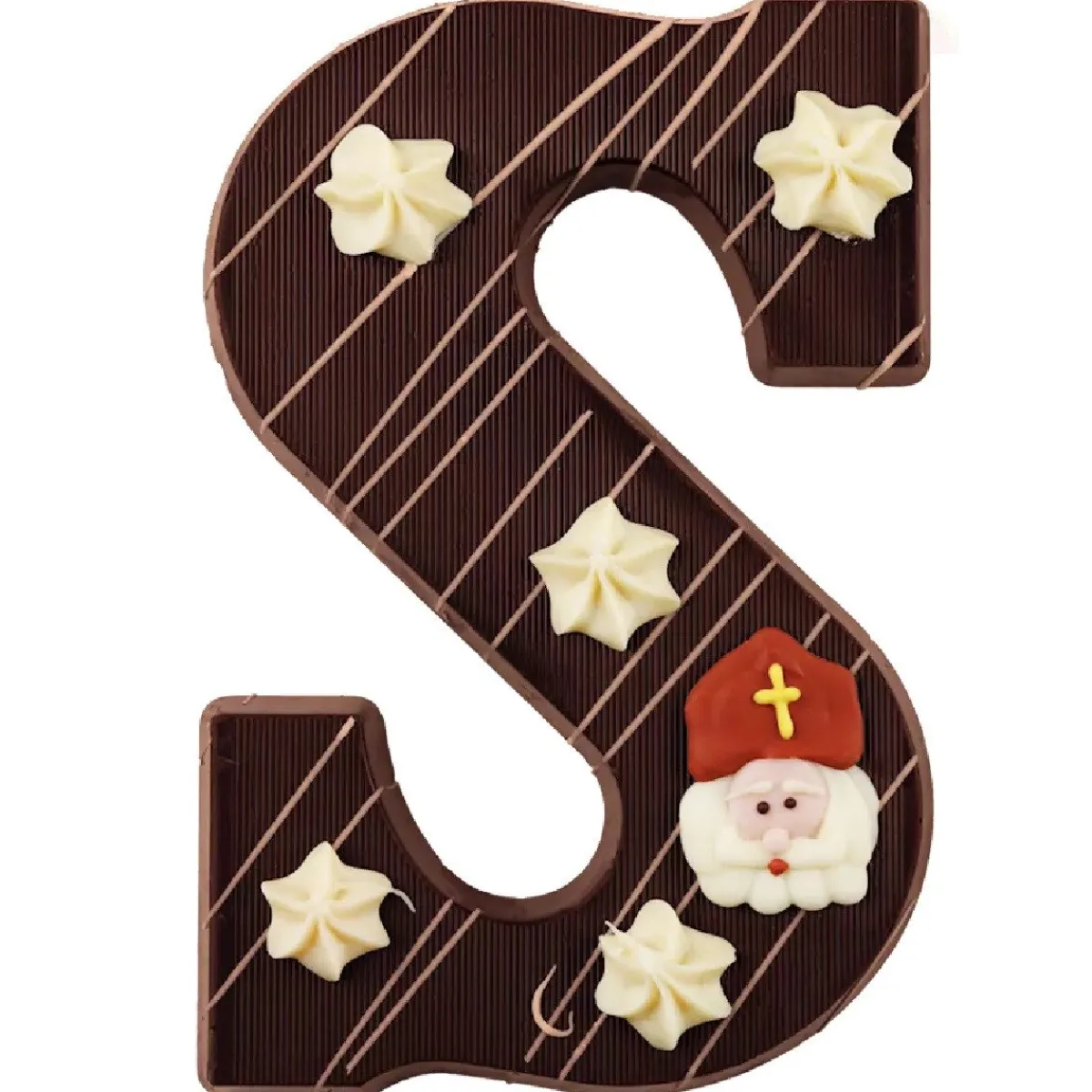 Overig Luxe Chocoladeletter Puur -Letter S- 220g Hot