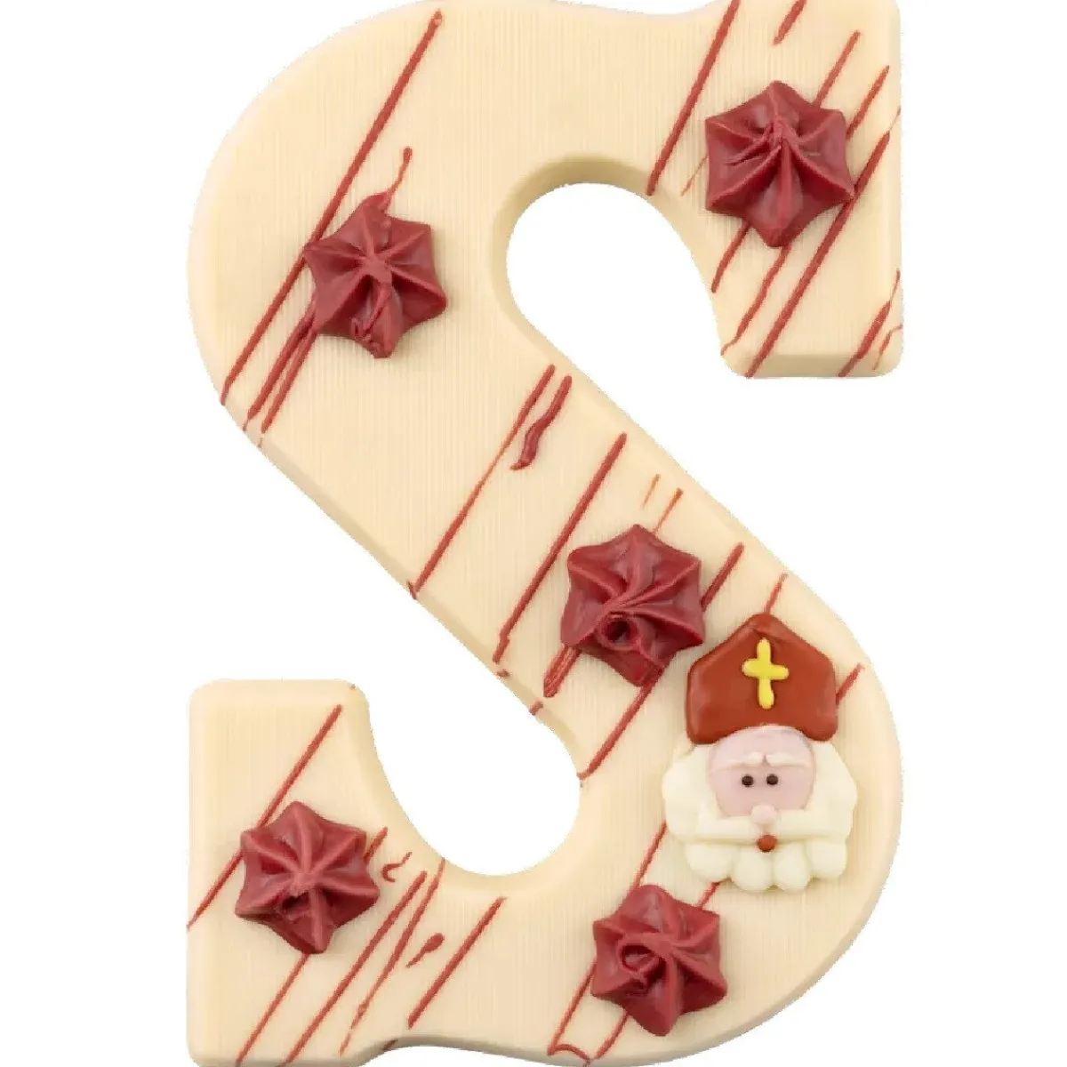 Overig Luxe Chocoladeletter Wit -Letter S- 220g Hot