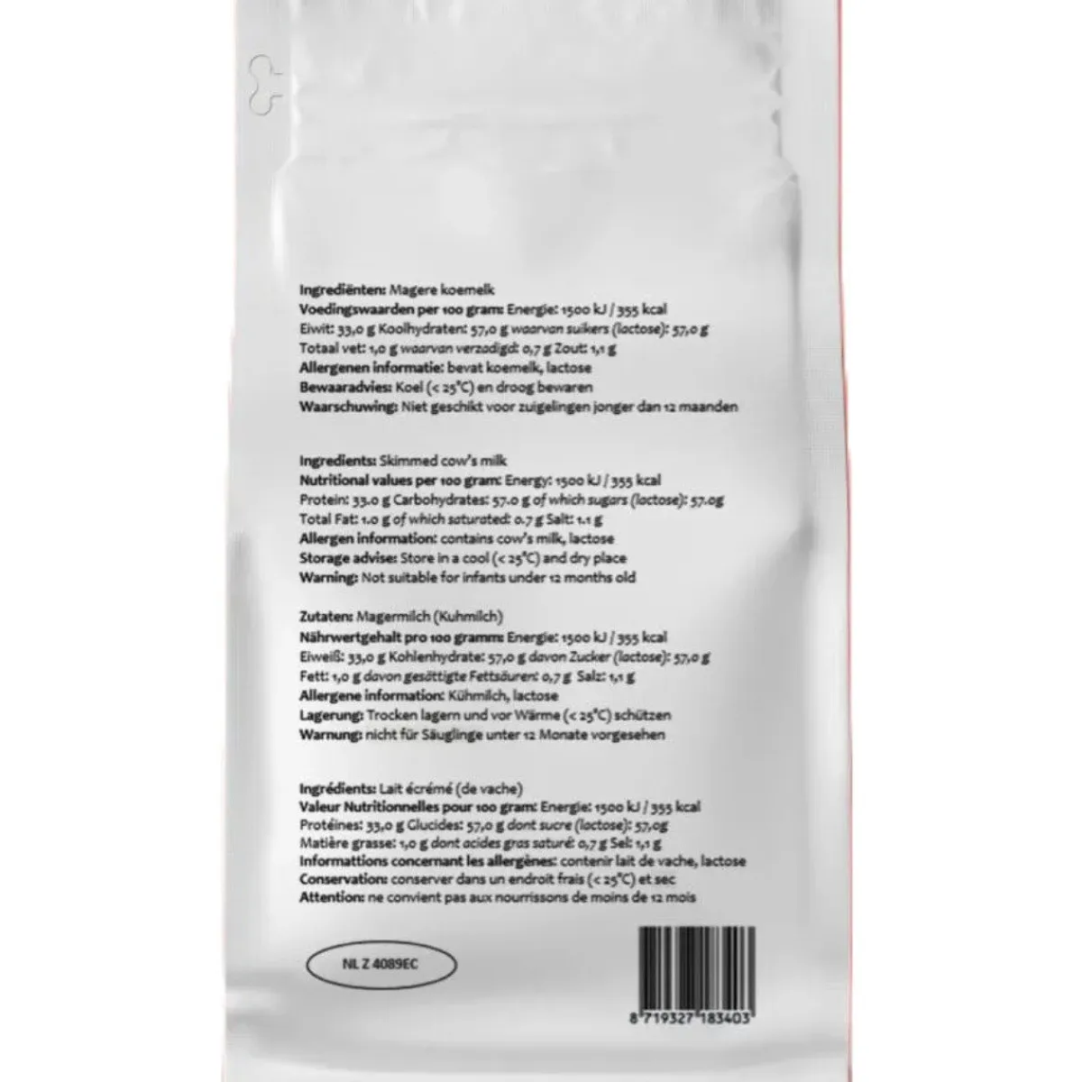 Best Way Magere Melkpoeder (Extra Goed Oplosbaar) 1kg Hot
