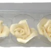 Overig Marsepein Rozen 5 Blads 40mm 5 stuks, Zilver klein Sale