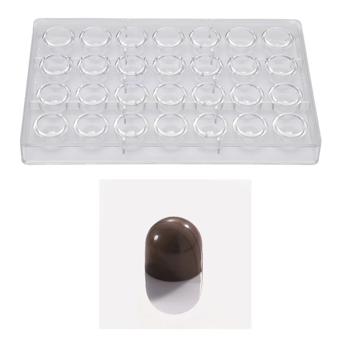 Martellato Bonbonvorm Classic Praline (28x) Ø26x23mm