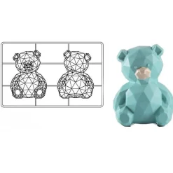 Martellato Chocolade Holvorm Teddybeer 97x64x130mm Sale