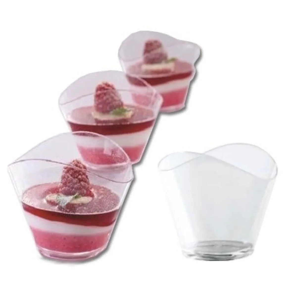 Martellato Lepelgebak cups Wave (50 ml) / 100 stuks Hot