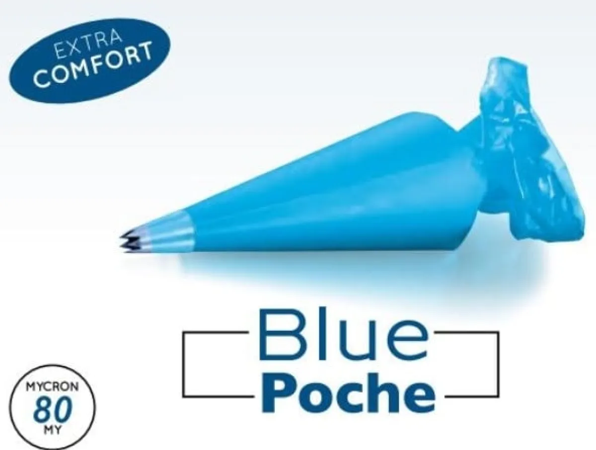 Martellato Wegwerp Spuitzak 40cm Blauw 100 stuks Discount