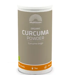 Mattisson Geelwortel Kurkuma Poeder Biologisch 125g New