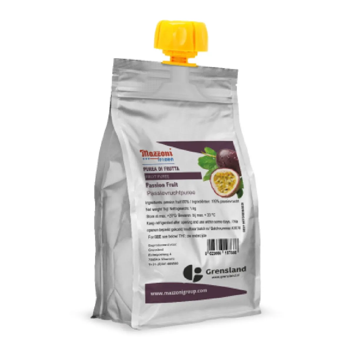Grensland Mazzoni 100% Fruitpuree Passievrucht 1kg Online