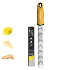Microplane Rasp Zester Mosterd Geel Hot