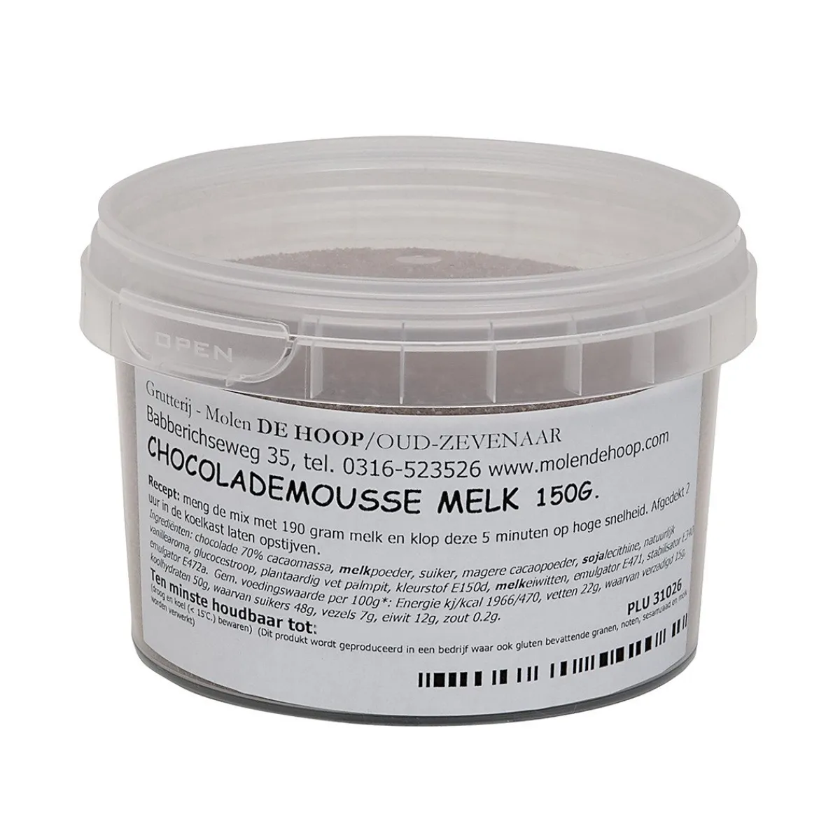 Molen de Hoop Bavarois Chocolademousse Melk 150gr Sale