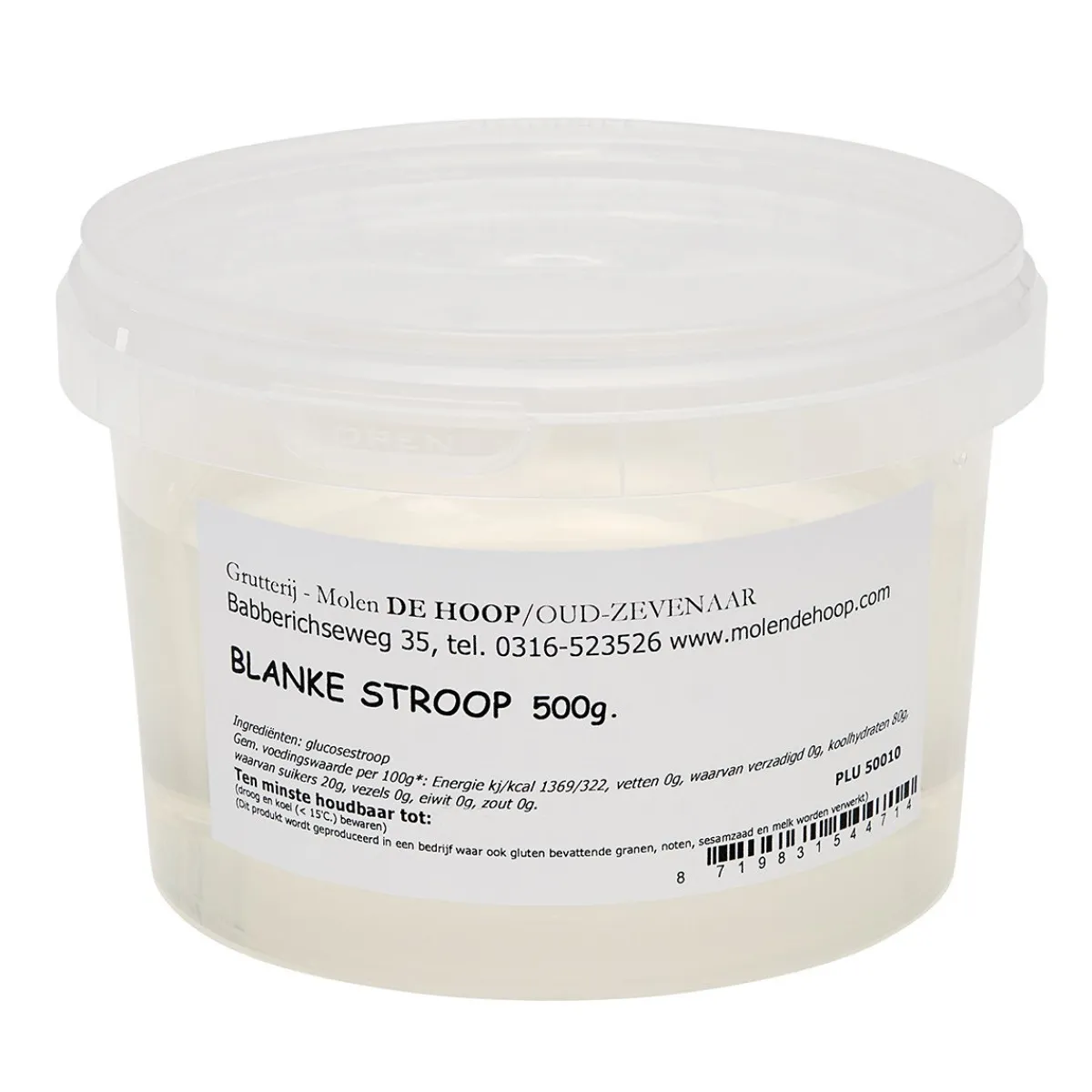 Molen de Hoop Blanke Stroop 500gr Online