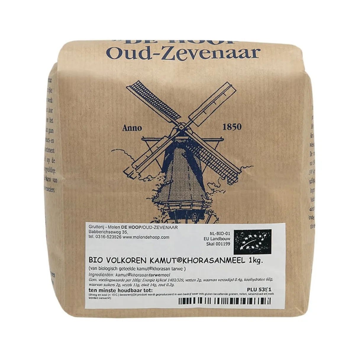 Molen de Hoop EKO Volkoren Kamut Khorasanmeel 1kg Discount