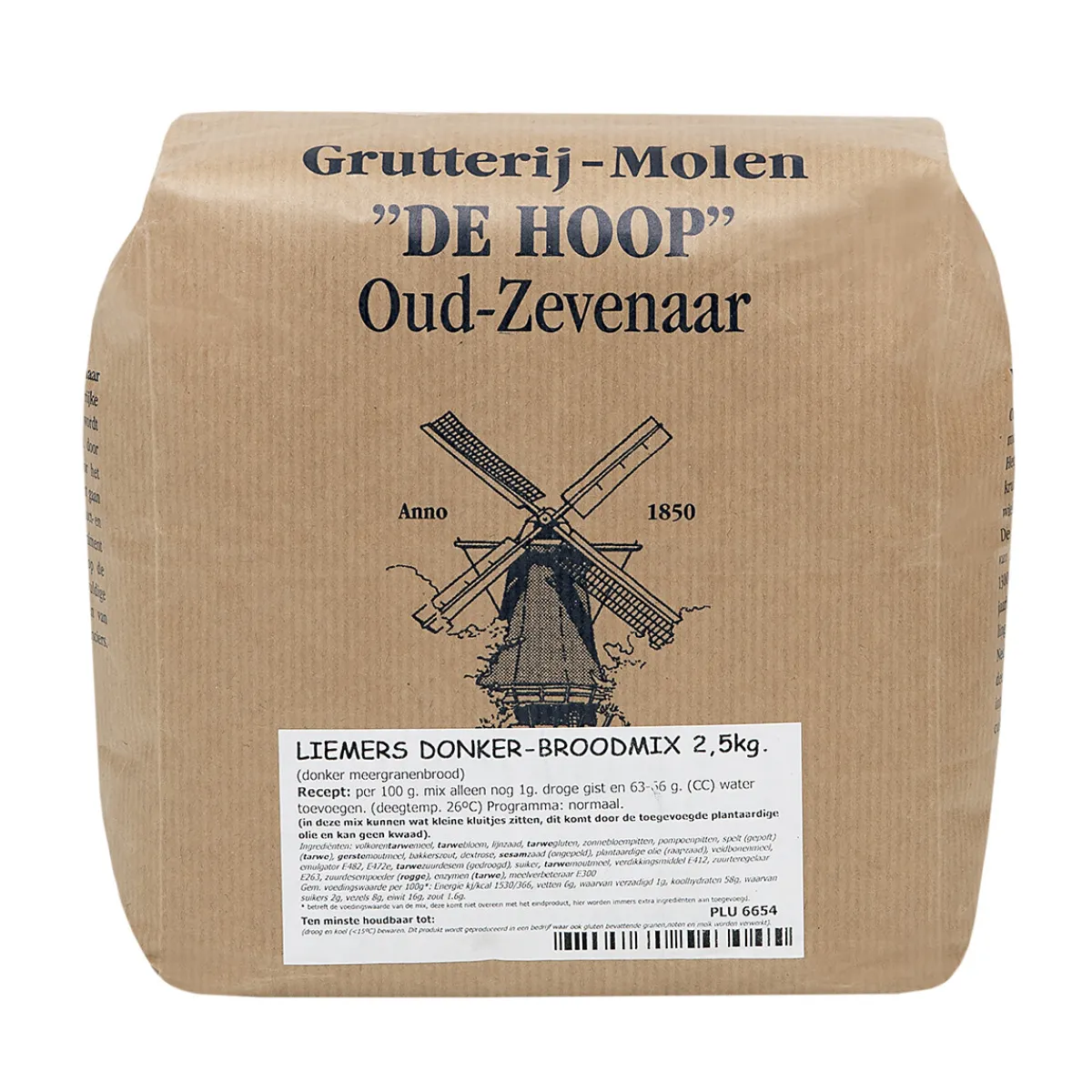 Molen de Hoop Liemers Donker Broodmix 2,5kg Online
