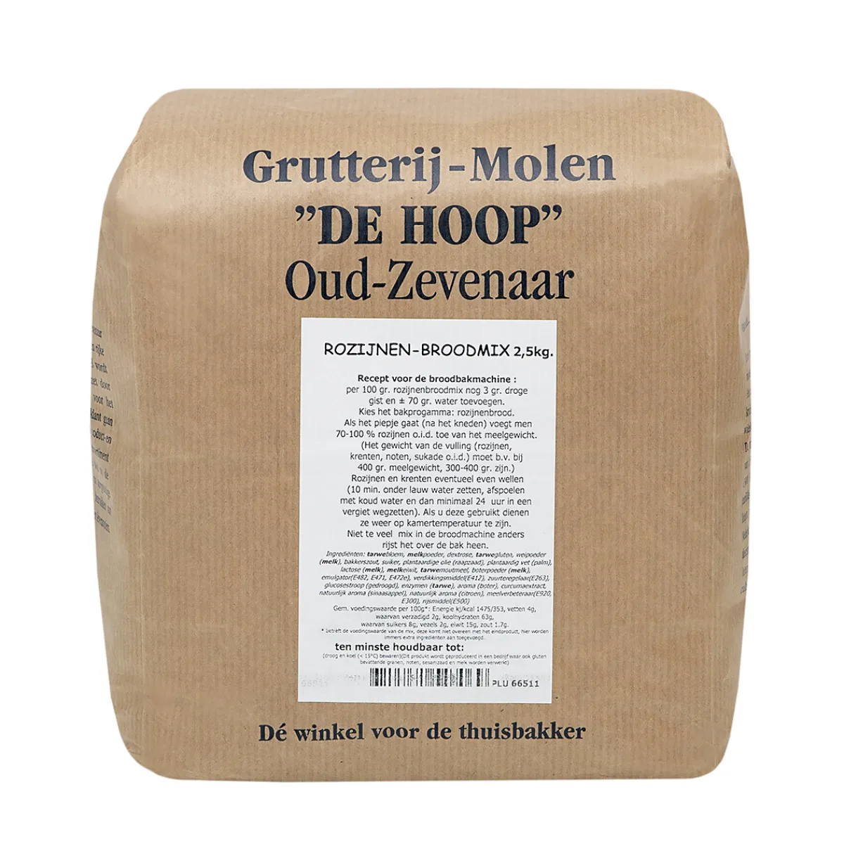 Molen de Hoop Rozijnenbroodmix 2,5kg Discount
