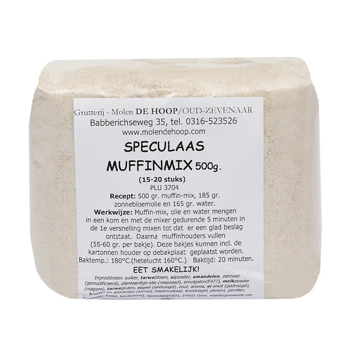 Molen de Hoop Speculaas Muffinmix 500gr Outlet