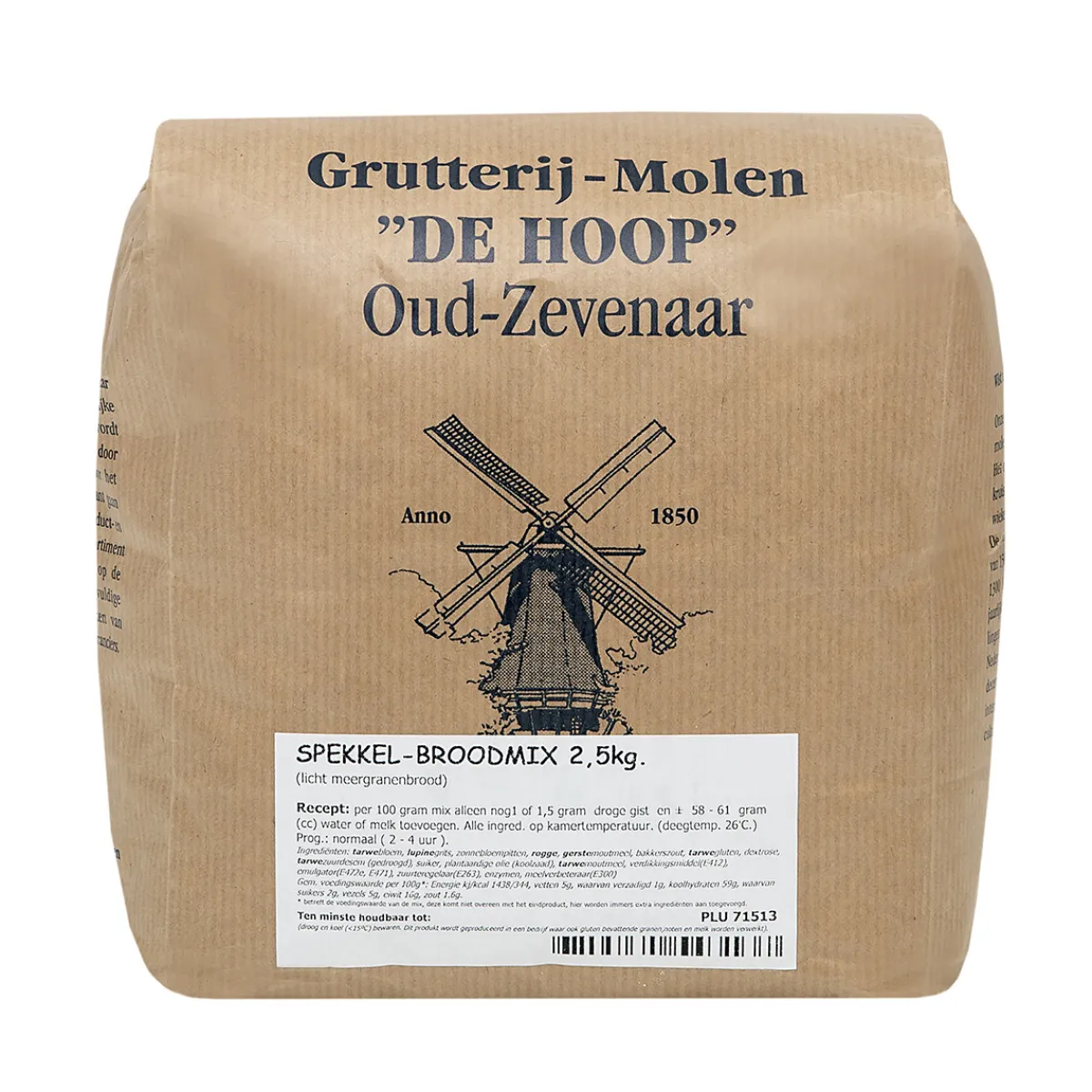 Molen de Hoop Spekkel Broodmix 2,5kg Clearance