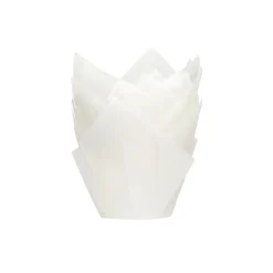 House of Marie Muffin Cups HoM Tulp Wit 36st.