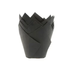 House of Marie Muffin Cups HoM Tulp Zwart 36st.