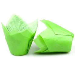Overig Muffin cups tulpmodel Groen 200 st. New