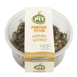 Met Pit Nederlandse Pompoenpitten Caramel Zeezout 150g Clearance