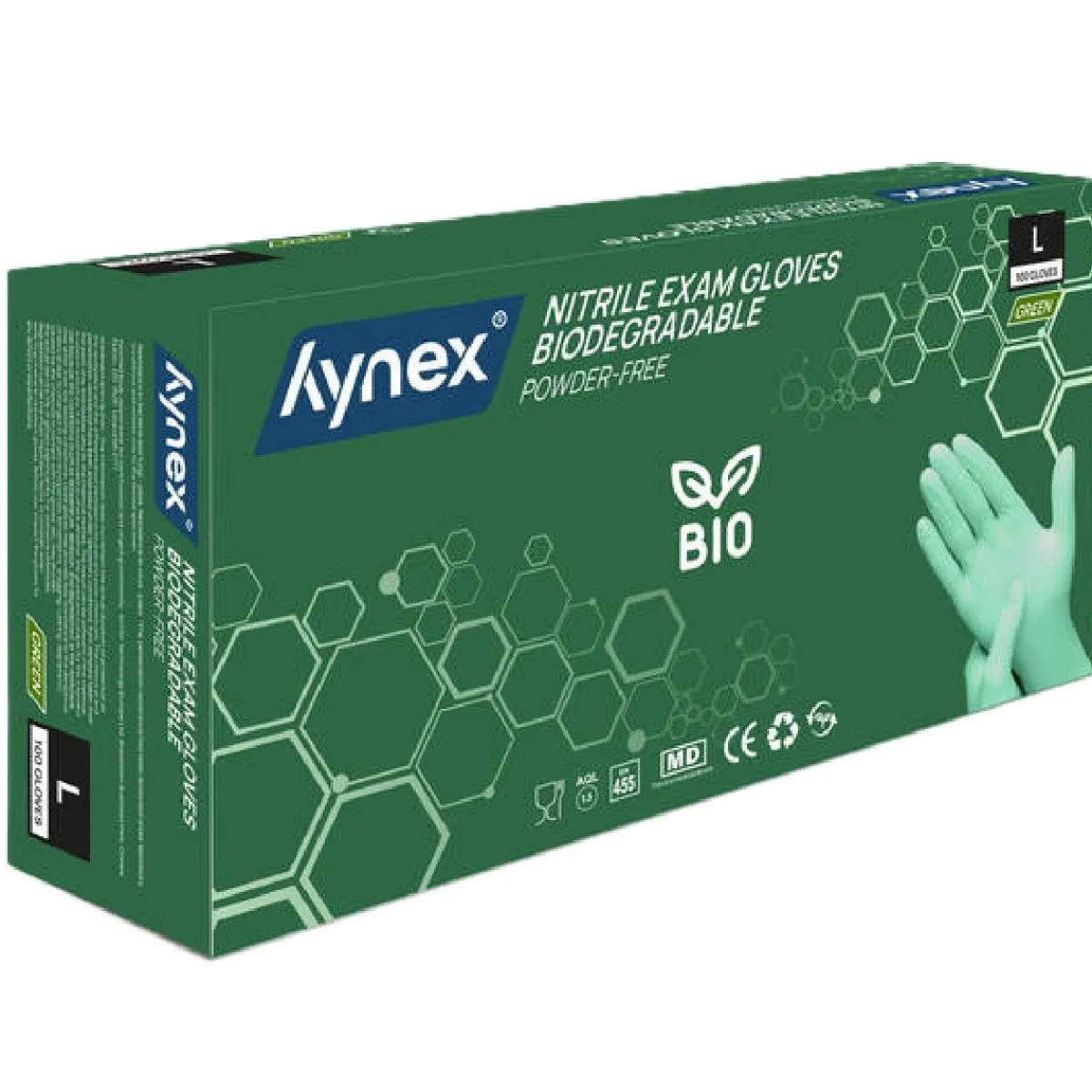 Overig Nitril Handschoenen (Wegwerp) BIO Groen 100st. - Maat L Best