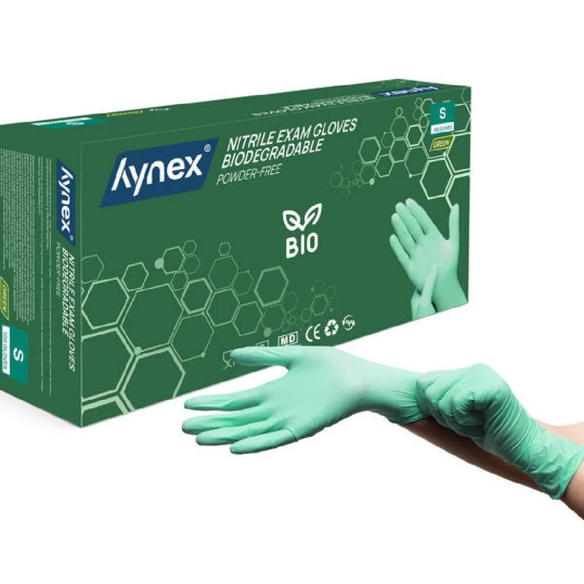 Overig Nitril Handschoenen (Wegwerp) BIO Groen 100st. - Maat S