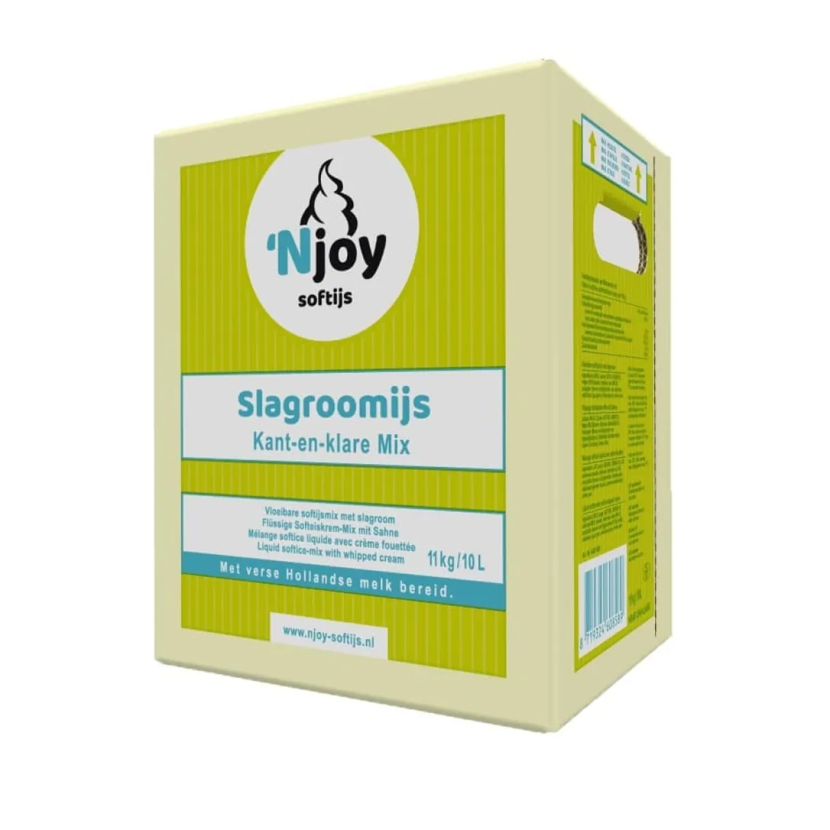 Njoy IJsmix Vloeibaar K+K Slagroom (10 liter) Best