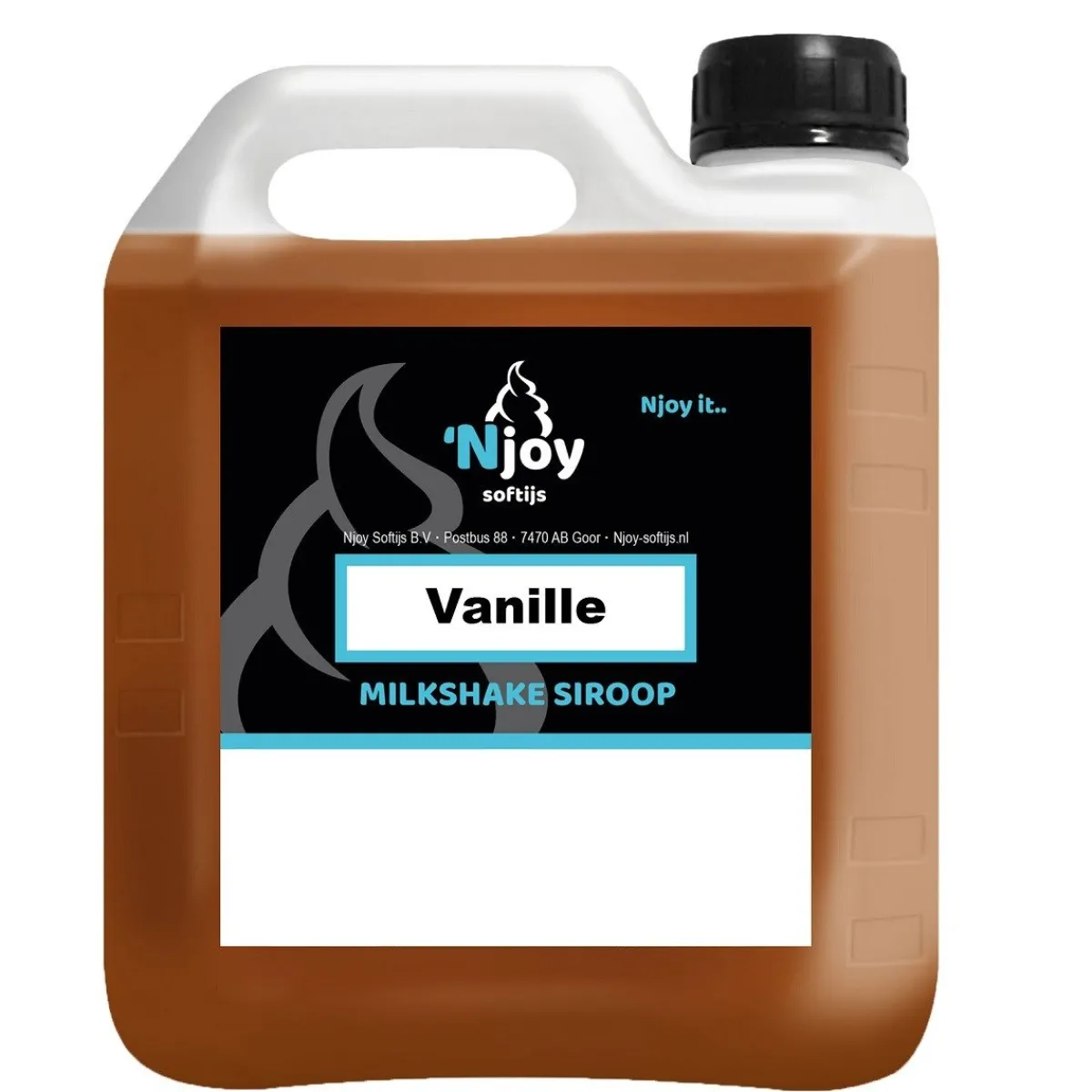 Njoy Milkshake Siroop Vanille (2 liter)