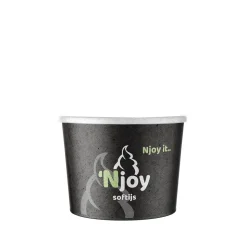 Njoy Sundae bekers 225cc (50 stuks) Bio Hot