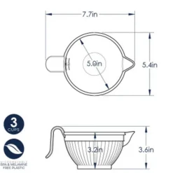 Nordic Ware Beslagkom Kunststof Hittebestendig 0,7L (Ø13cm) Best