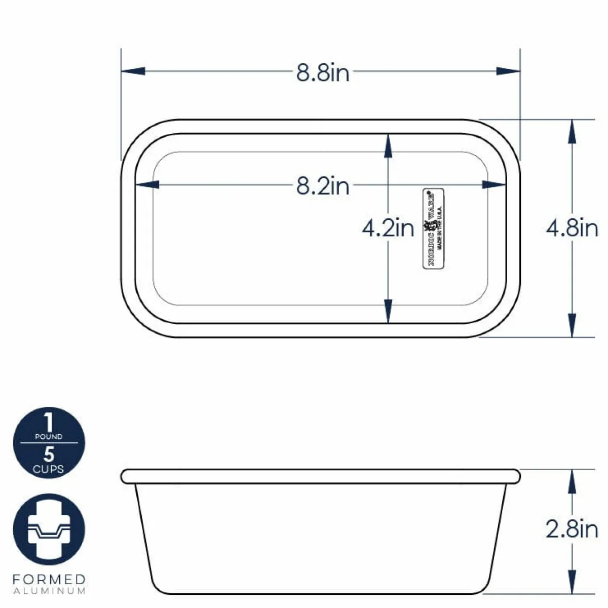 Nordic Ware Broodbakvorm 10x20cm Outlet