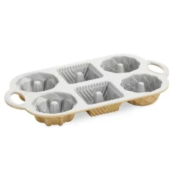 Nordic Ware Geo Bundlette Mini Tulband Bakvorm New